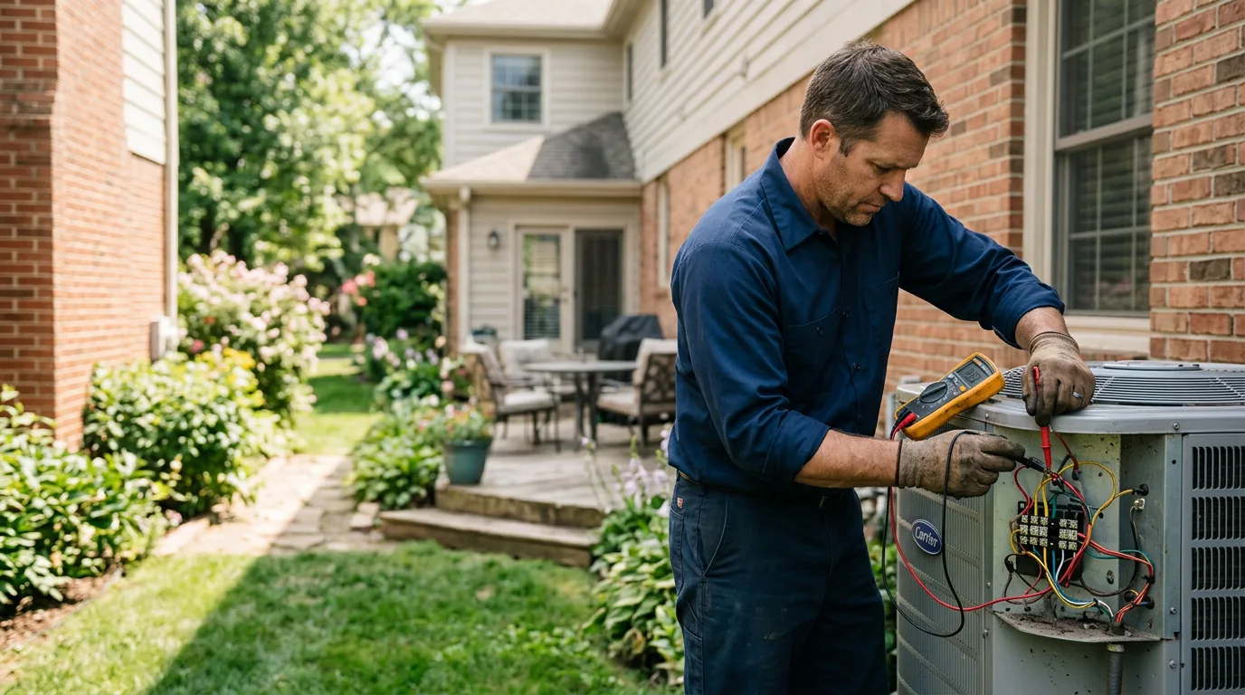 HVAC technician working near Putnam, OK